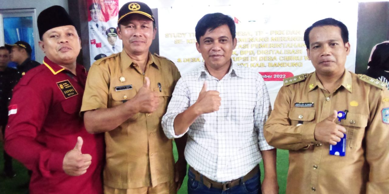 Camat Pamenang dan Sejumlah Kades Sambangi Desa Cibiru Wetan