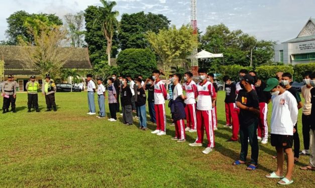 50 Orang Remaja Terindikasi Geng Motor Dibina di SPN Polda Jambi