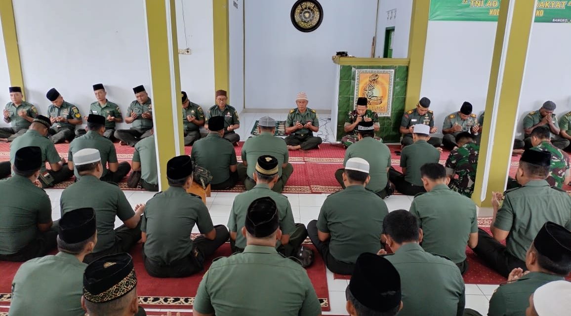 Kodim 0420 Sarko Adakan Doa Bersama, Peringati Hari Juang TNI AD