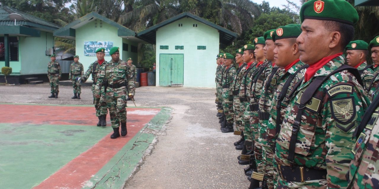 Keluarga Kodim 0420/Sarko Selenggarakan Upacara Hari Juang TNI AD Ke 77