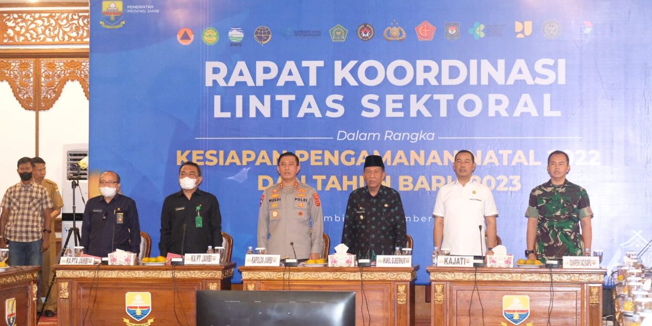 Jelang Nataru, Polda Jambi Gelar Rapat Koordinasi (RAKOR) Lintas Sektoral