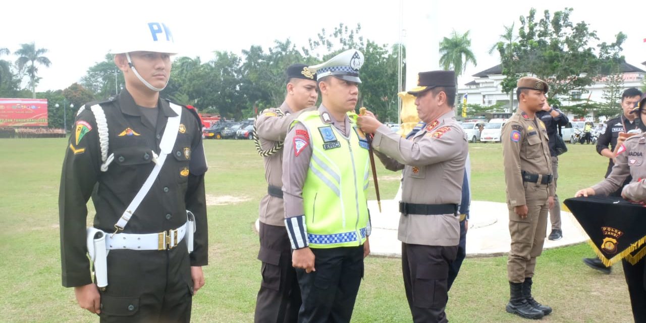 Jelang Nataru, Kapolda Jambi Pimpin Langsung Apel Gelar Operasi Lilin 2022