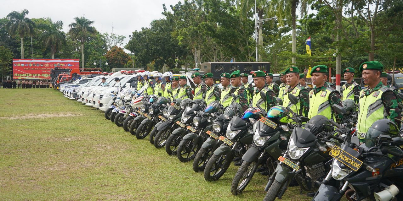 Kasiops Kasrem 042/Gapu Hadiri Apel Kesiapan Operasi Lilin Pam Natal Dan Tahun Baru