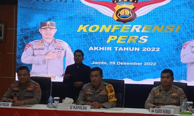 Konfrensi Pers Akhir Tahun 2022 Dipimpin oleh Kapolda Irjen Pol  Rusdianto