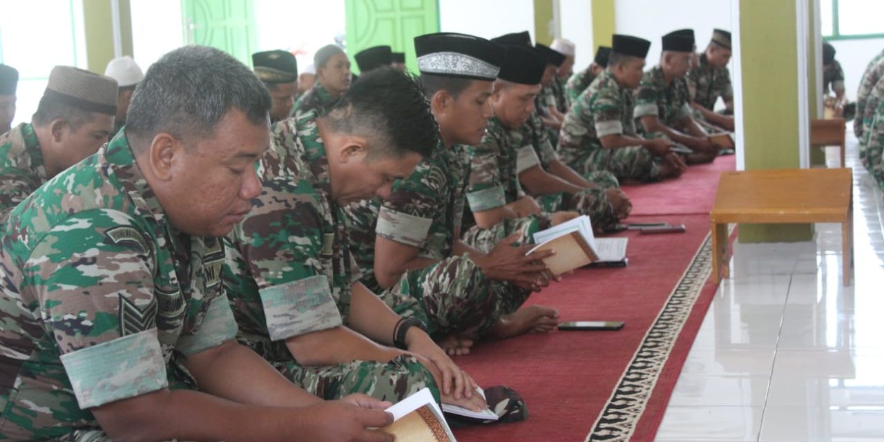 Kodim 0420/Sarko Adakan Doa Bersama, Peringati HUT Kodam II/Sriwijaya Ke 77 Tahun 2022