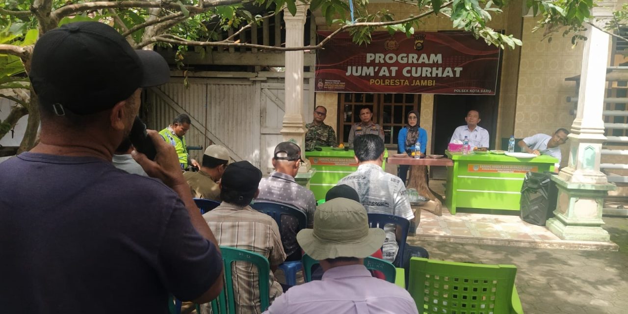 Program Jum’at Curhat, Kapolsek Kota Baru dengarkan langsung curhatan warga Mayang Mangurai
