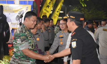 Danrem 042/Gapu dan Kapolda Jambi Ikuti Zoom Meeting Operasi Lilin 2022 Bersama Kapolri