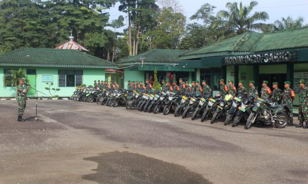 Cegah Pelanggaran, Kodim 0420/Sarko Gelar Apel Kendaraan Roda Dua
