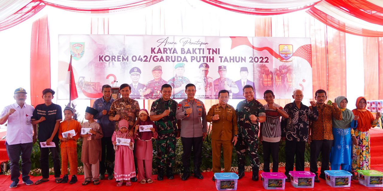 Pangdam II/Sriwijaya Tutup Kegiatan Karya Bakti TNI di Batanghari