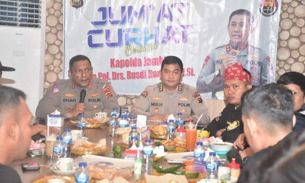 Jumat Curhat, Polda Jambi Dengarkan Aspirasi Masyarakat Bersama Komunitas Motor Jambi