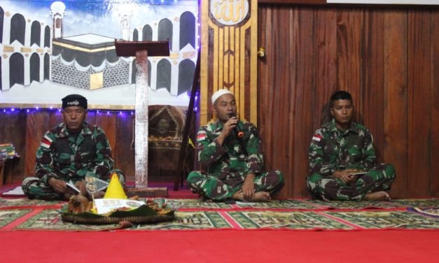 Doa bersama dan Ikrar Kesetiaan Warnai HUT Ke 70 Yonif Raider 142/KJ Di Penugasan Papua