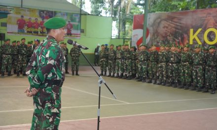 Korem 042/Gapu Gelar Apel Gabungan, Kasrem Bacakan Amanat Panglima TNI