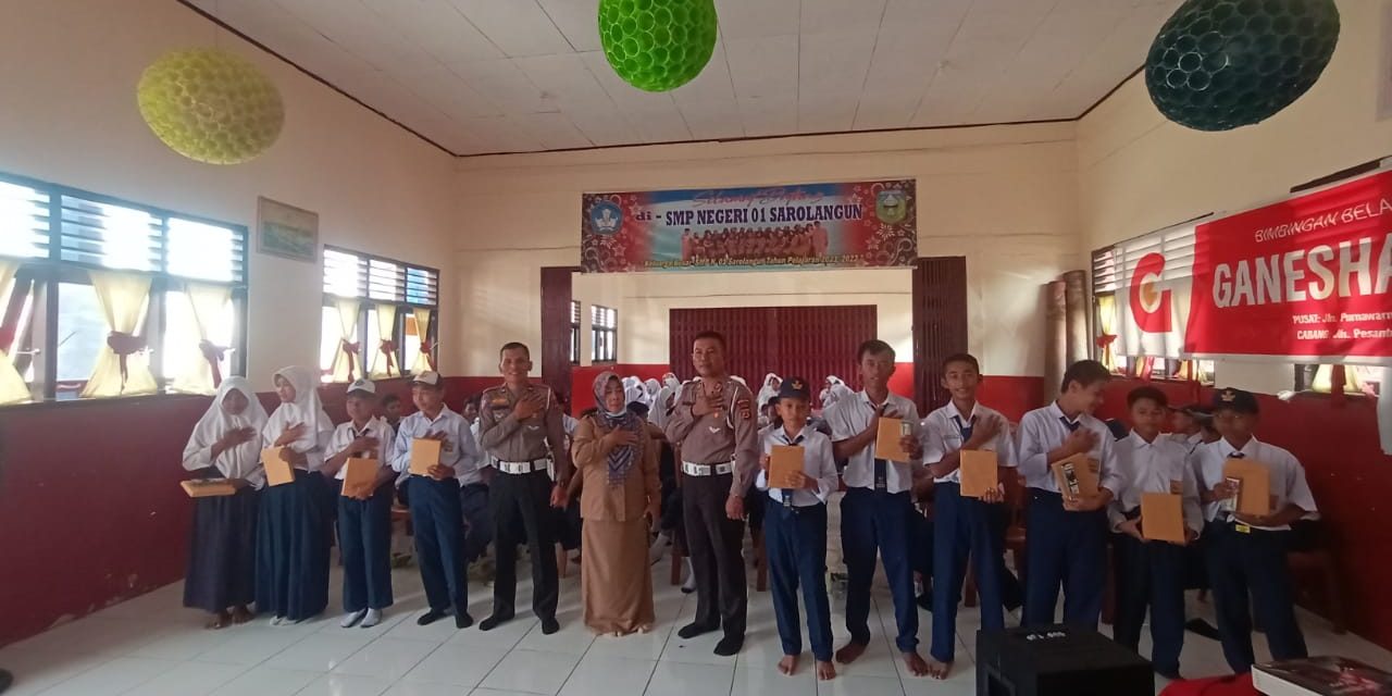 SAT LANTAS Kunjungi SMPN 1 Tekan Angka Kecelakaan