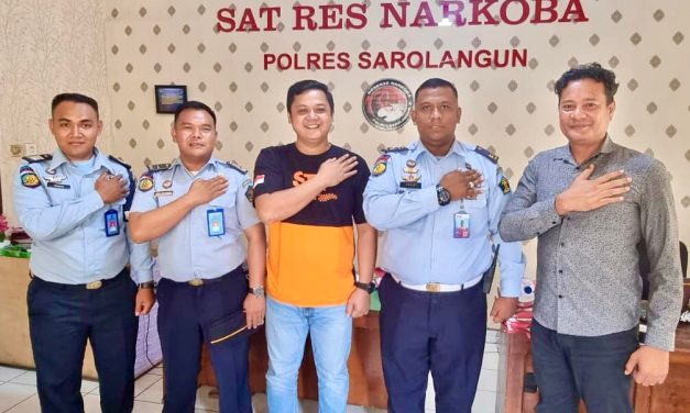 Wujud Sinergitas, Lapas II-B Sarolangun, Jalin Sinergitas dengan Sat Narkoba Polres Sarolangun