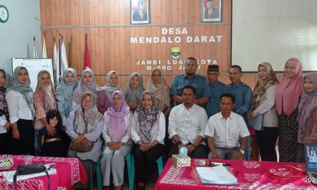 Musyawarah Masyarakat Desa Mengenai Kesehatan Bersama Puskesmas Simpang Sungai Duren.