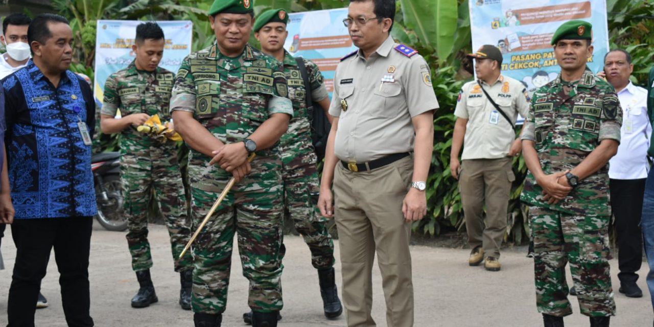 Danrem 042/Gapu Dampingi Gubernur Canangkan Satu Juta Patok Gema Patas di Kota Jambi
