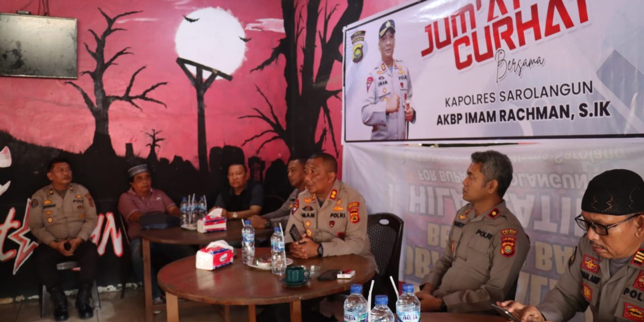 Kapolres Sarolangun Gelar Jum’at Curhat Bersama Insan Pers se Kabupaten Sarolangun