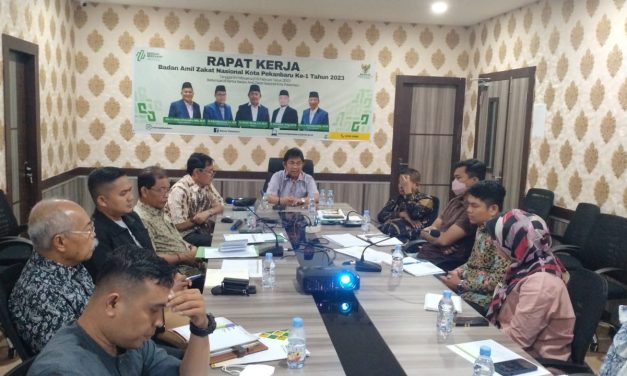 BAZNAS (Badan Amil Zakat Nasional) Kota Pekanbaru Menggelar Rapat Kerja Pertama tahun 2023