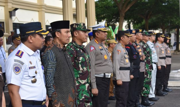 Kasrem 042/Gapu Hadiri Apel Gelar Pasukan Operasi Keselamatan 2023