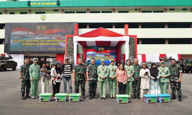 Kasad Resmikan Nama Lima Gedung Baru di Jajaran Kodam II/Sriwijaya