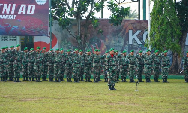 Korem 042/Gapu Laksanakan Upacara 17-an Bulan Februari 2023
