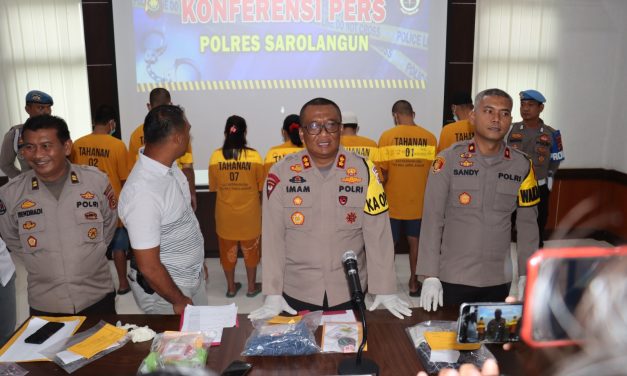 Polres Sarolangun amankan orang 18 Pelaku Penyalahgunaan Narkoba di Bulan Januari 2023