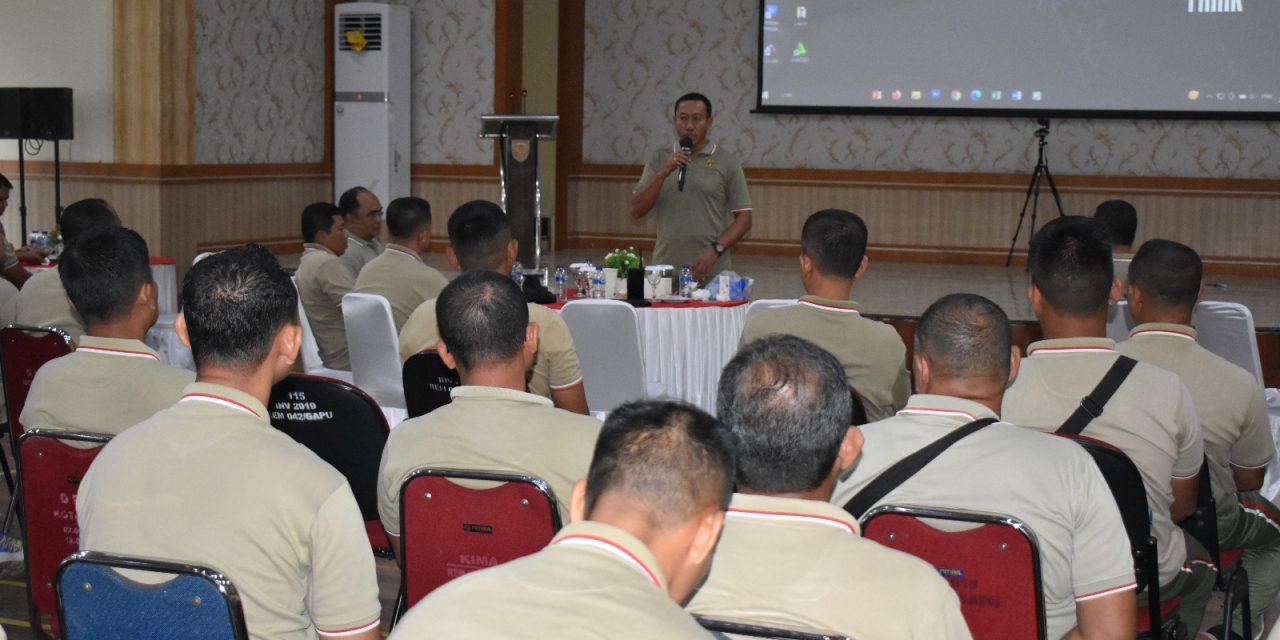 Kasrem 042/Gapu Ikuti Grand Launching Aplikasi ETWPAD Bersama Kasad Melalui Vicon