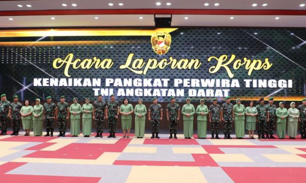 Hari Ini, 55 Pati TNI AD Naik Pangkat