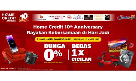 Ada Bunga 0% Dan Bebas 1xcicilan Dihari Jadi HOME CREDIT Yang Ke 10.