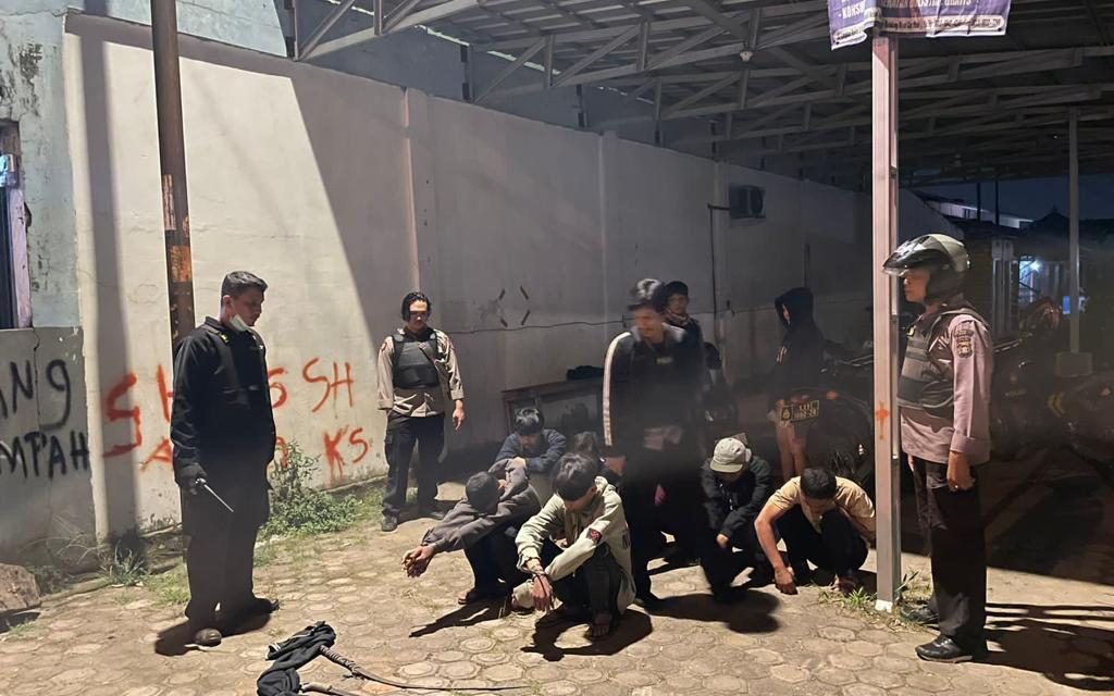 7 Orang Pemuda Diduga Genk Motor Diamankan Tim Srigala Kota Dipimpin Langsung Kanit Srigala Kota IPTU.Edi Tri Haryadi SH.MH.