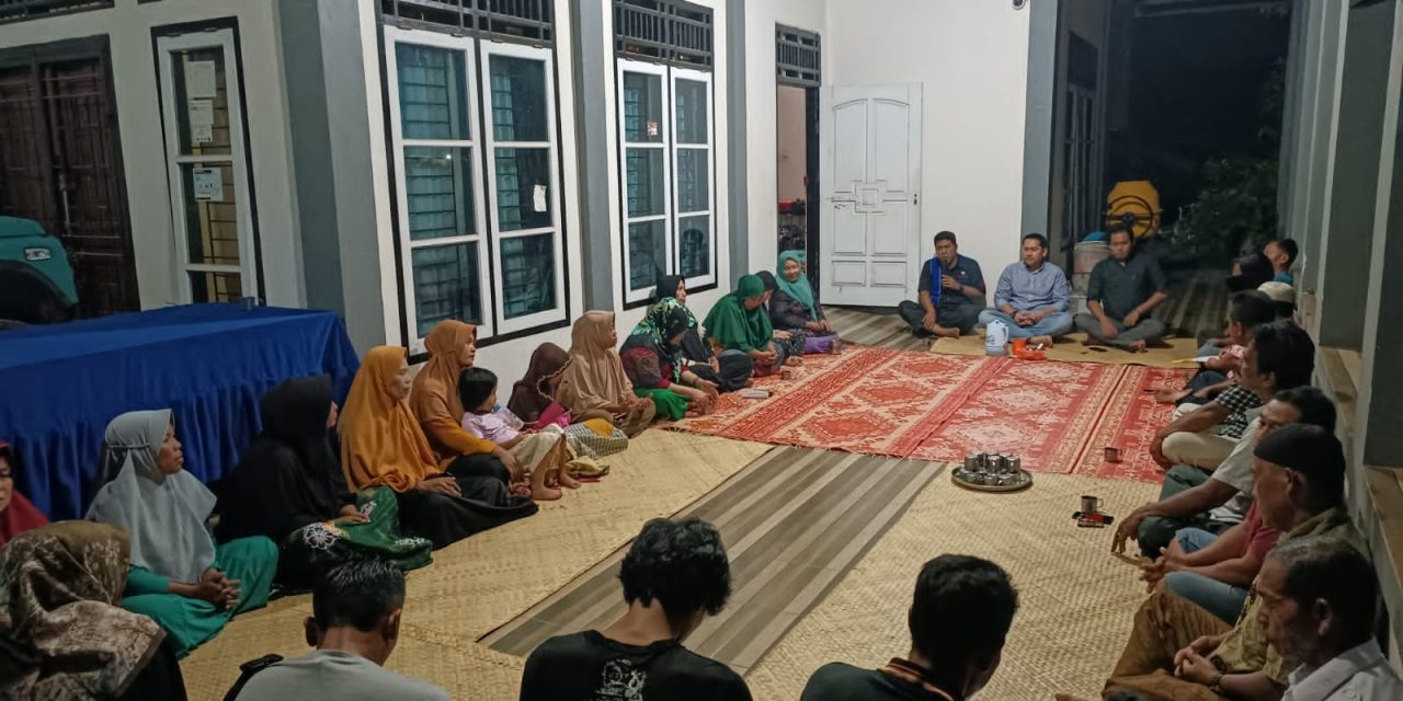 Anggota DPD RI, H. M. Syukur, S.H. M.H. Melakukan Reses Di RT. 20 Desa Mendalo Darat