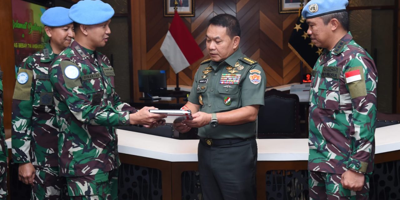 Kasad Terima Delegasi Kontigen Garuda Unifil Tahun 2022