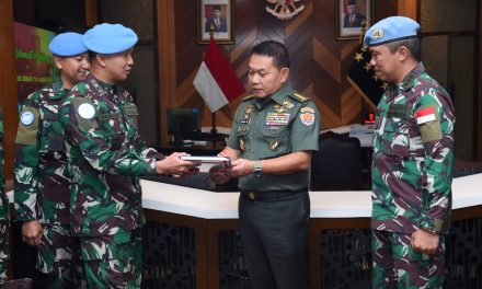 Kasad Terima Delegasi Kontigen Garuda Unifil Tahun 2022