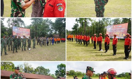 Kasrem 042/Gapu Buka Latihan dan Pembentukan TRC Satgas Karhutla Provinsi Jambi 2023