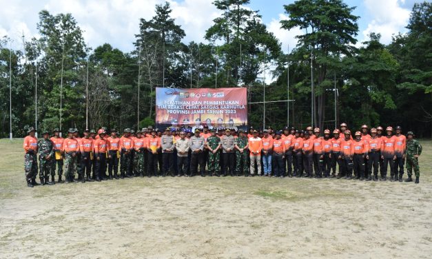 Latihan TRC Satgas Karhutla Resmi Ditutup, Danrem 042/Gapu Berharap Dapat Memberikan Kesiapsiagaan Atasi Karhutla
