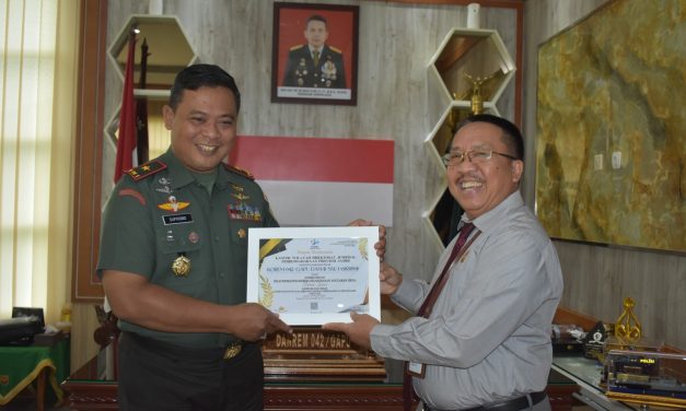 Danrem 042/Gapu Terima Kunjungan Kakanwil DJPb Jambi