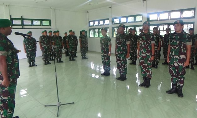 Prajurit Kodim 0420/Sarko Sandang Pangkat Baru