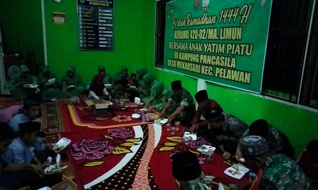 Binter Kreatif Bulan Ramadhan Koramil 02/Muara Limun Di Kampung Pancasila