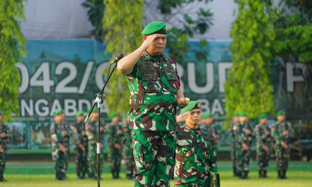 Danrem 042/Gapu Ucapkan Terimakasih Kepada Prajurit Yang Telah Melaksanakan Pam Kunjungan Presiden RI