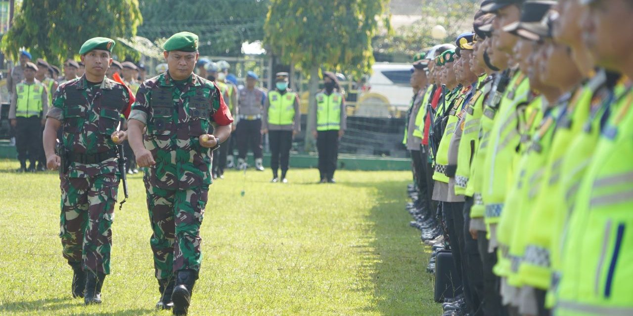 Jelang Kunjungan Presiden RI di Jambi, TNI-Polri Laksanakan Apel Gelar Pasukan Pengamanan