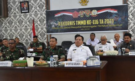 Forkopimda Sarolangun Hadiri Rakornis TMMD Ke 116