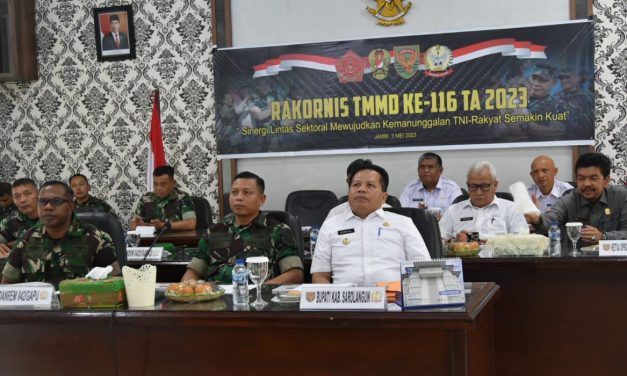 Forkopimda Sarolangun Hadiri Rakornis TMMD Ke 116