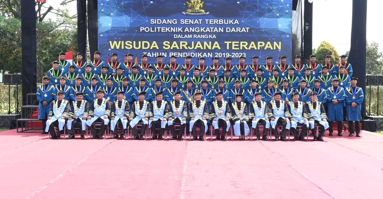 Wisuda 59 Mahasiswa, Kasad Berpesan Lulusan Poltekad Harus Kuasai Teknologi Militer dan Alutsista