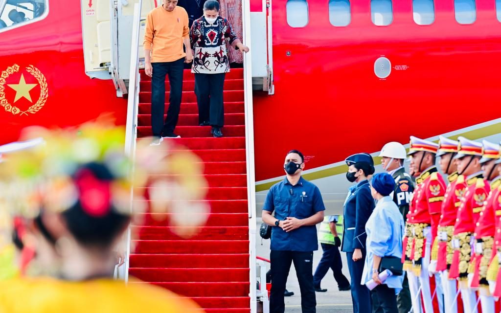 Tiba di Labuan Bajo, Presiden Ikuti Simulasi Penyambutan Pemimpin ASEAN