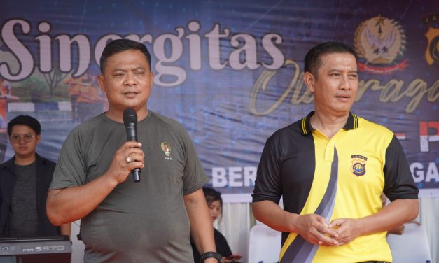 Perkuat Sinergitas, TNI – Polri Di Jambi Kompak Olahraga Bareng