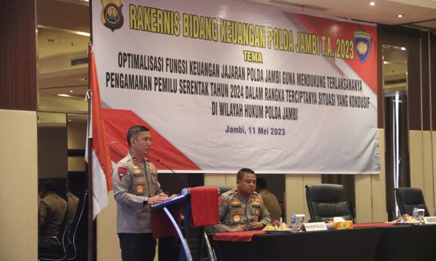Kapolda Jambi Irjen Pol. Rusdi Hartono Hadiri Sekaligus Membuka Kegiatan Rakernis Bidang Keuangan Polda Jambi