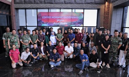 Pererat Kemitraan, Dispenad Gelar Coffee Morning Dengan Awak Media