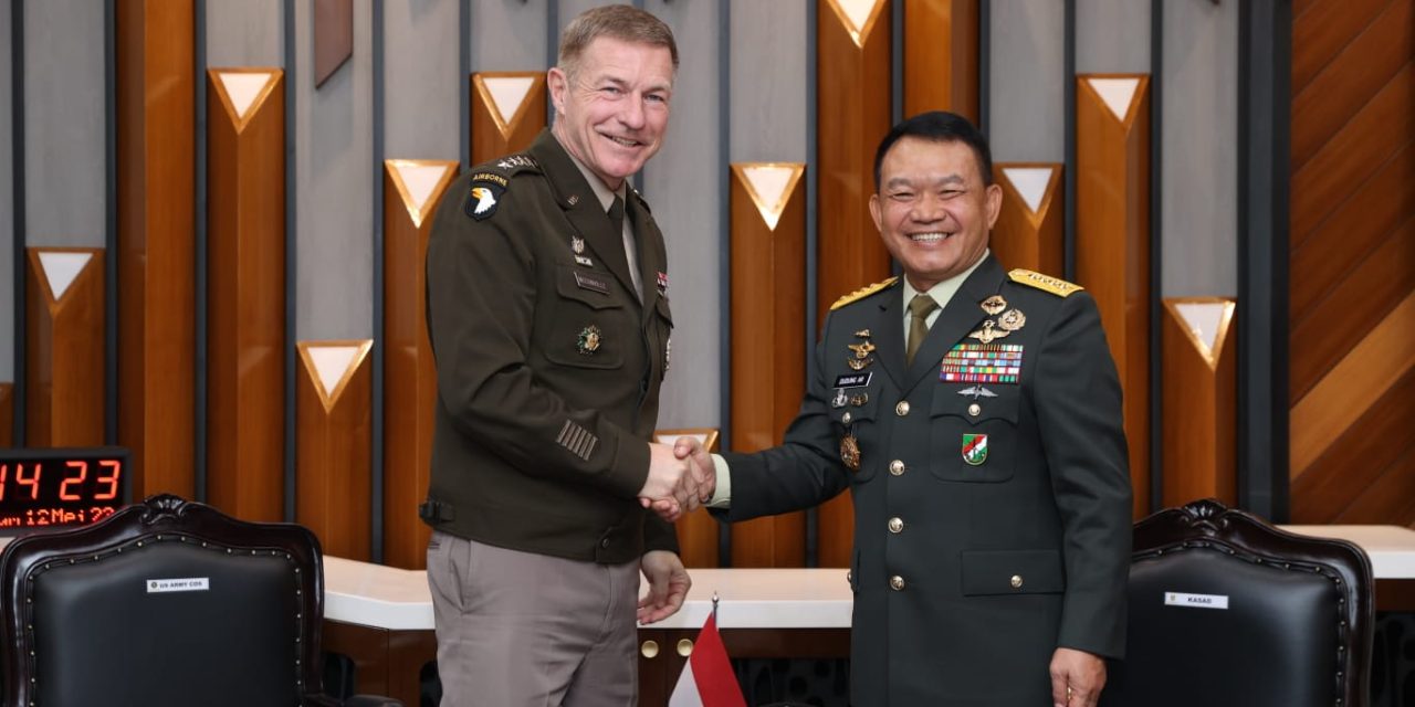 Bahas Kerja Sama Militer, Kasad Terima Kunjungan Kepala Staf US Army