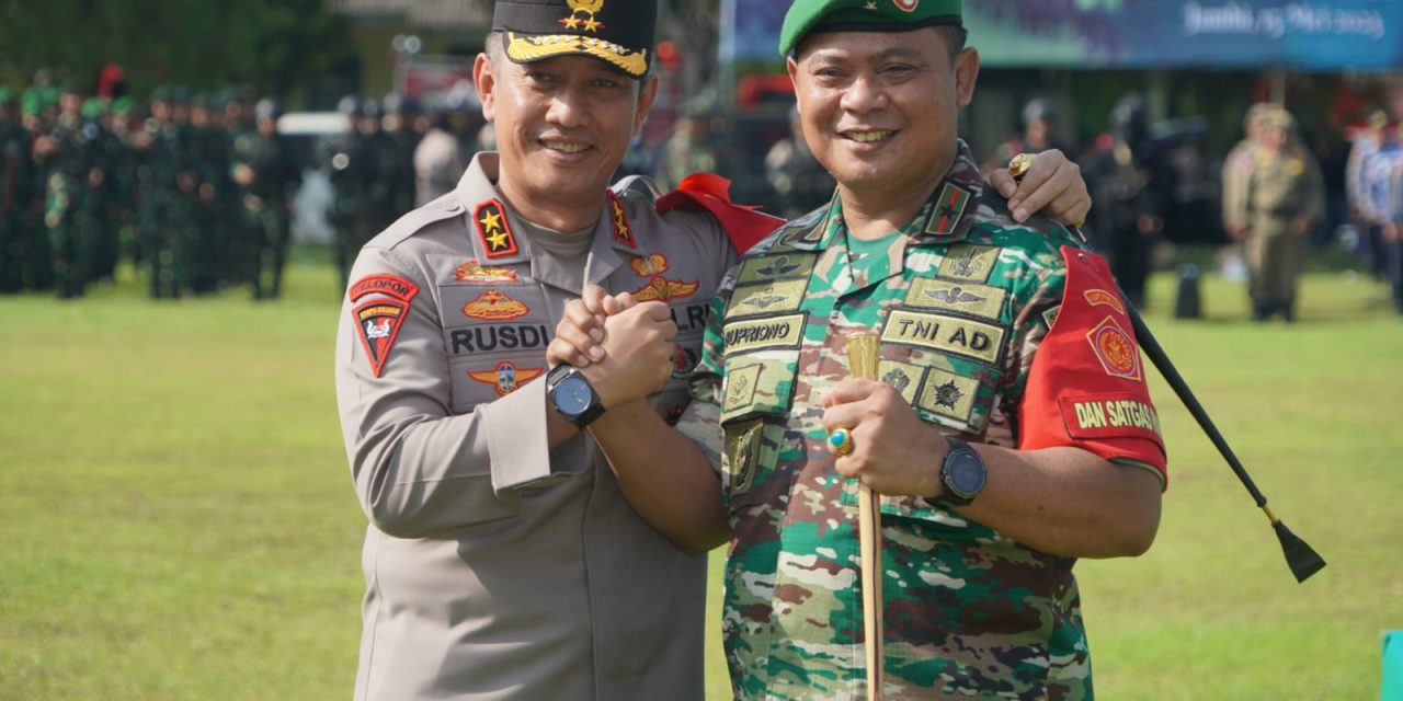 Jelang Kunjungan RI 1 di Jambi, Danrem 042/Gapu Pimpin Apel Gelar Pasukan Pengamanan VVIP