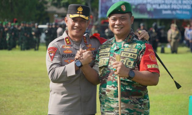 Jelang Kunjungan RI 1 di Jambi, Danrem 042/Gapu Pimpin Apel Gelar Pasukan Pengamanan VVIP